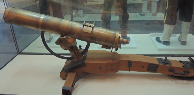 Replica machine gun used by Japanese forces against the Donghak army